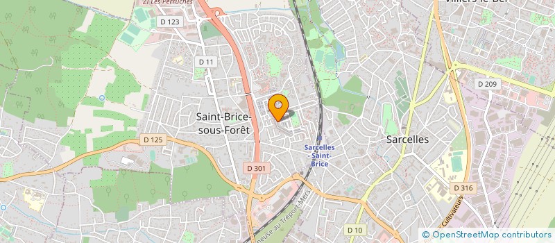 localisation de l'entreprise AU  GRES DES POTS  SAINT-BRICE-SOUS-FORET