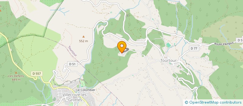 localisation de l'entreprise AU GRES DU VENT  TOURTOUR