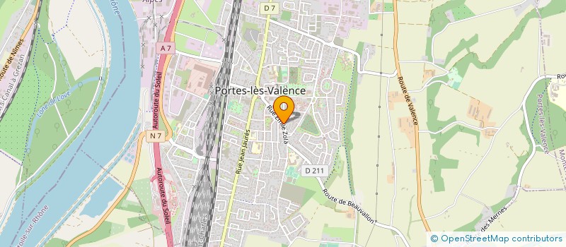 localisation de l'entreprise AU GRILL'PAIN à PORTES-LES-VALENCE