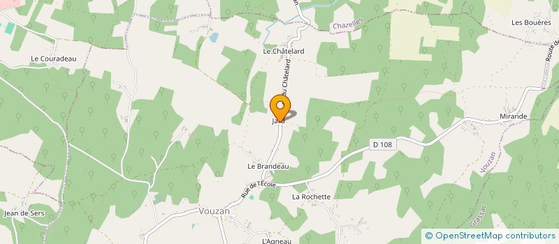 localisation de l'entreprise AU JARD'IN DES CHEVRES à VOUZAN