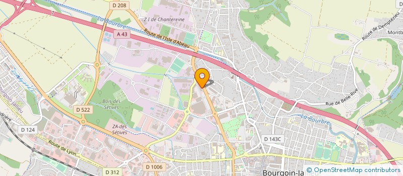localisation de l'entreprise AU JARDIN D'ALICE à BOURGOIN-JALLIEU