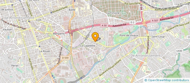 localisation de l'entreprise AU JARDIN D'EDEN  MARSEILLE