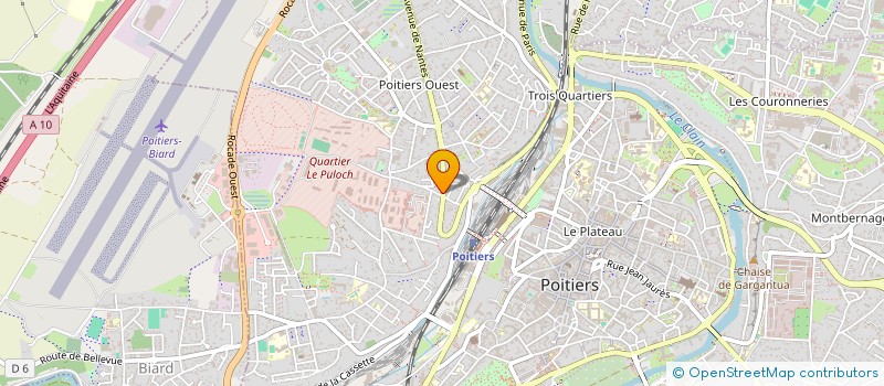 localisation de l'entreprise AU JARDIN D'ELISE à POITIERS