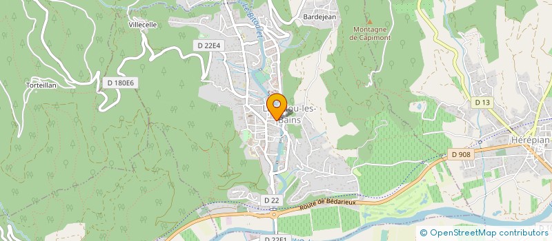 localisation de l'entreprise AU JARDIN D'ELODIE à LAMALOU-LES-BAINS