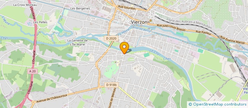 localisation de l'entreprise AU JARDIN D'ORPHEE à VIERZON