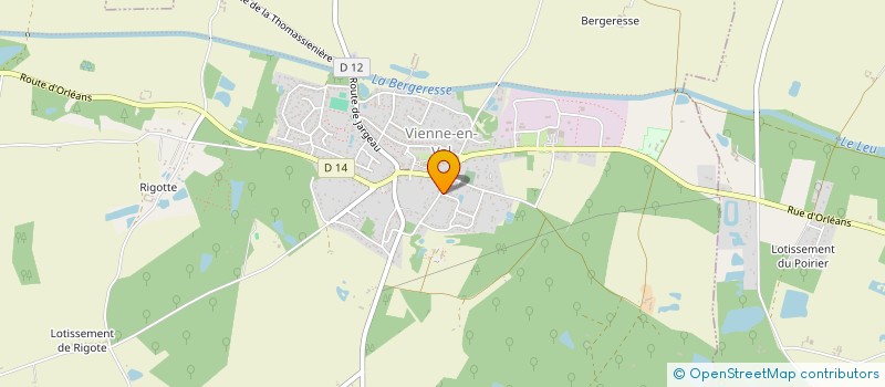 localisation de l'entreprise AU JARDIN D'ORPHEE SARL à VIENNE-EN-VAL