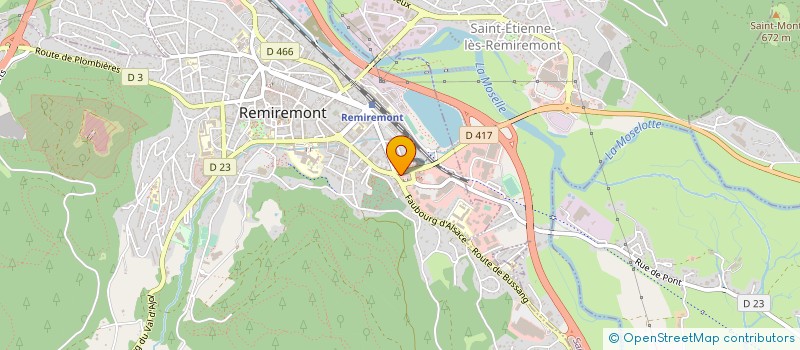 localisation de l'entreprise AU JARDIN DE BMB à REMIREMONT