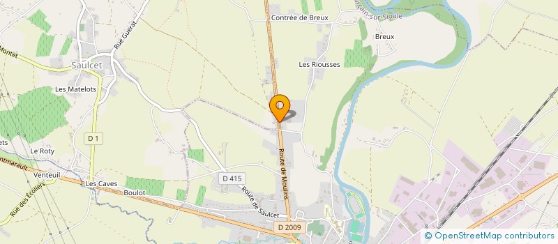 localisation de l'entreprise AU JARDIN DE CARO à SAINT-POURCAIN-SUR-SIOULE