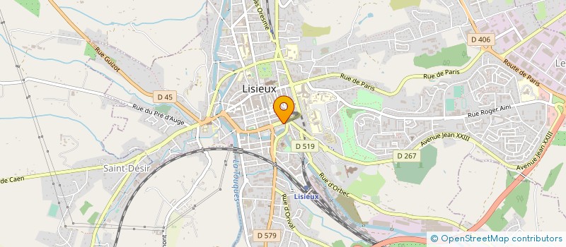 localisation de l'entreprise AU JARDIN DE CORINE à LISIEUX