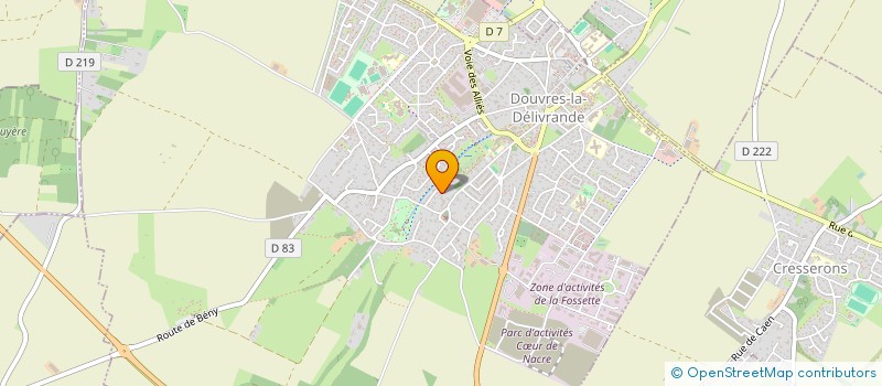 localisation de l'entreprise AU JARDIN DE FLORE  DOUVRES-LA-DELIVRANDE