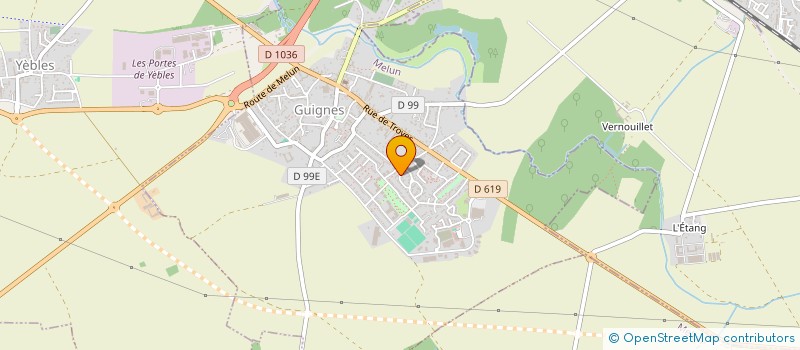 localisation de l'entreprise AU JARDIN DE GUIGNES  GUIGNES