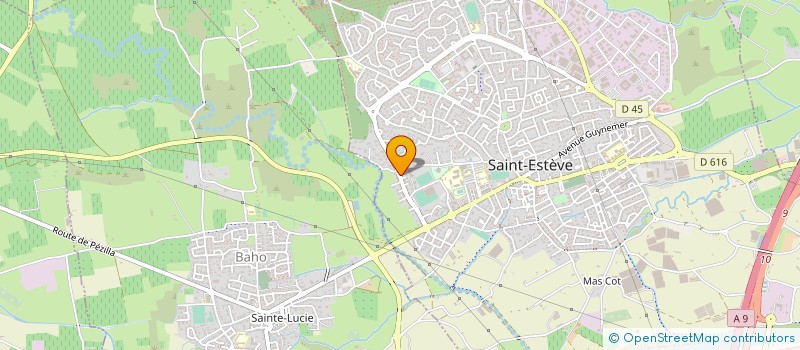 localisation de l'entreprise AU JARDIN DE JEANNE à ST ESTEVE