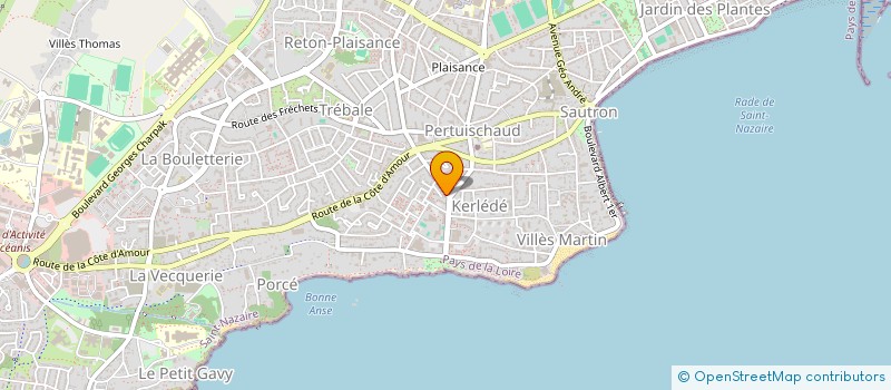 localisation de l'entreprise AU JARDIN DE KERLEDE à SAINT-NAZAIRE