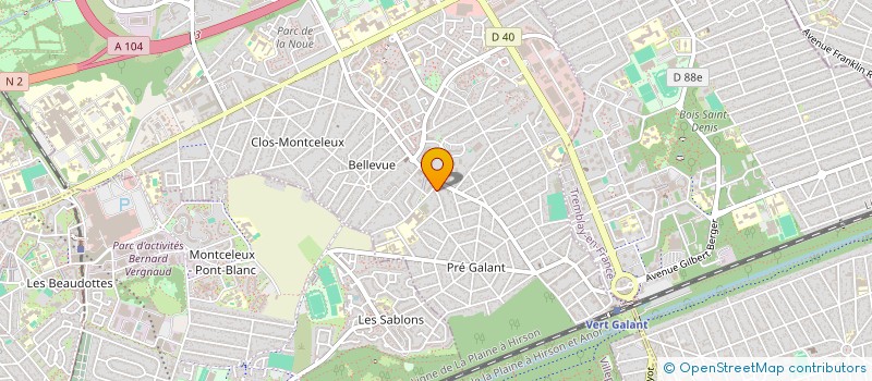 localisation de l'entreprise AU JARDIN DE LA FONTAINE à VILLEPINTE