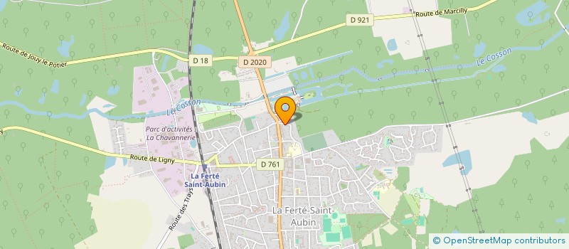 localisation de l'entreprise AU JARDIN DE MAMIE  LA FERTE-SAINT-AUBIN