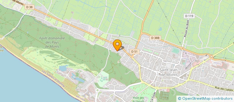 localisation de l'entreprise AU JARDIN DE MONTS  SAINT-JEAN-DE-MONTS
