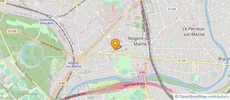 localisation de l'entreprise AU JARDIN DE NOGENT à NOGENT-SUR-MARNE