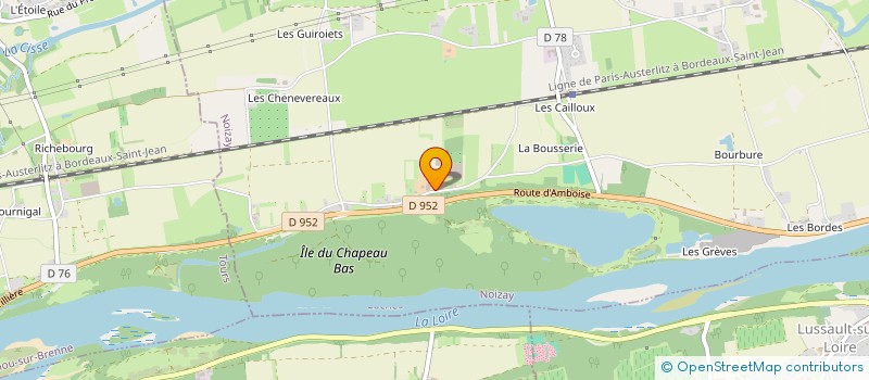 localisation de l'entreprise AU JARDIN DE NOIZAY  NOIZAY