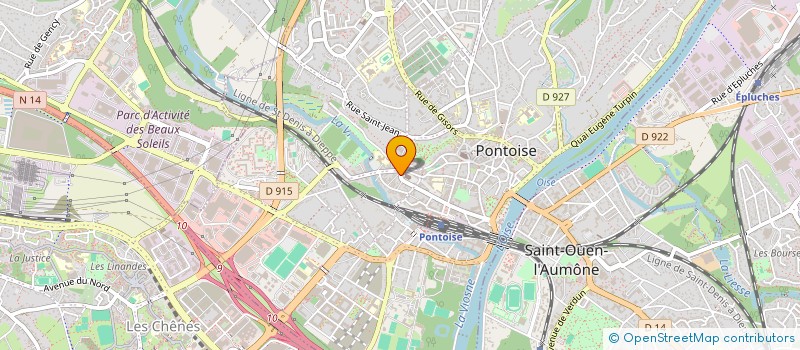 localisation de l'entreprise AU JARDIN DE NOTRE DAME  PONTOISE