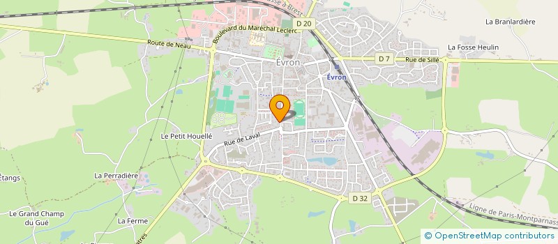 localisation de l'entreprise AU JARDIN DE PRE-VERT à EVRON