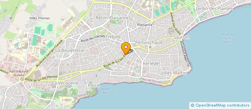 localisation de l'entreprise AU JARDIN DES BAMBINS à SAINT-BREVIN-LES-PINS