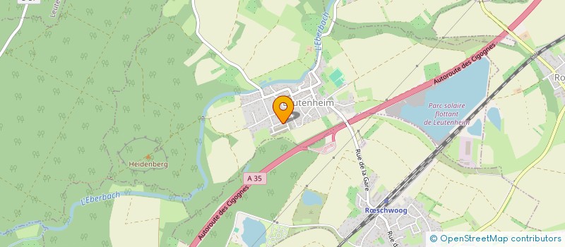 localisation de l'entreprise AU JARDIN DES CHTOUP'S  LEUTENHEIM