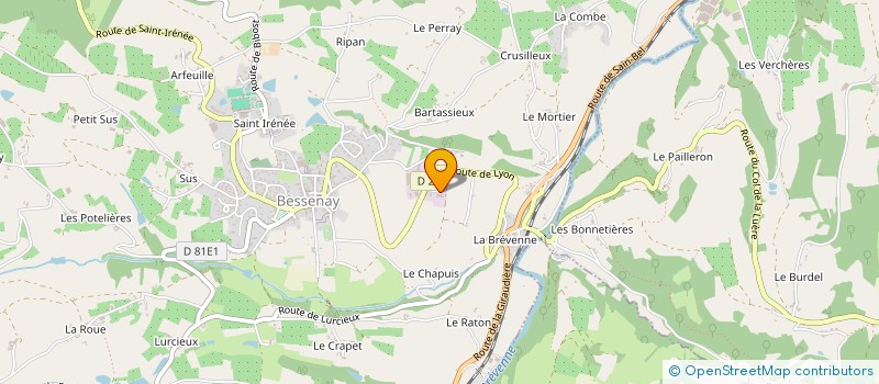 localisation de l'entreprise AU JARDIN DES CYANS  BESSENAY