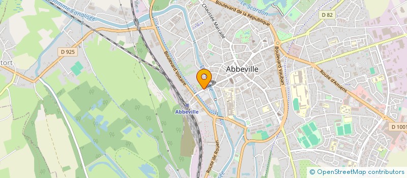 localisation de l'entreprise AU JARDIN DES DEUX PONTS à ABBEVILLE