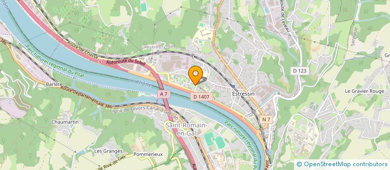 localisation de l'entreprise AU JARDIN DES MINES  VIENNE