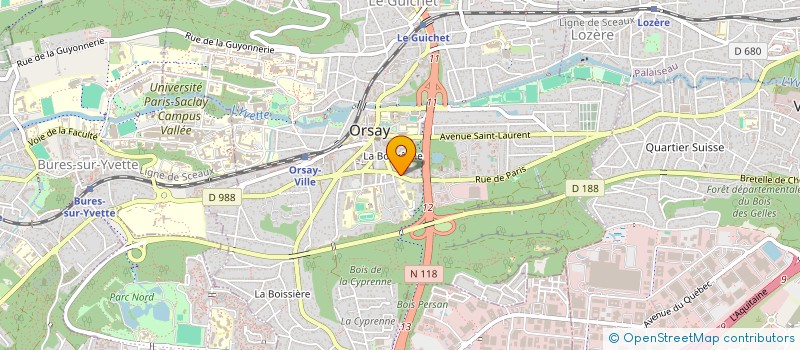 localisation de l'entreprise AU JARDIN DES PARENTS à ORSAY