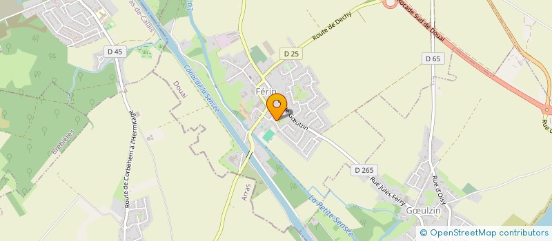 localisation de l'entreprise AU JARDIN DES ROSES ET DES CHOUX  FERIN