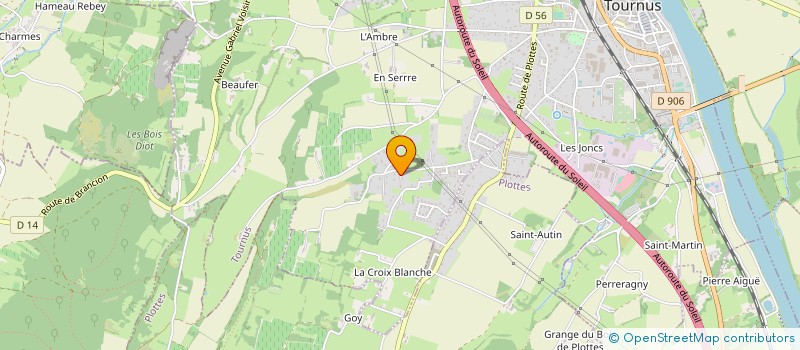 localisation de l'entreprise AU JARDIN DU GRILLOT  TOULON-SUR-ARROUX