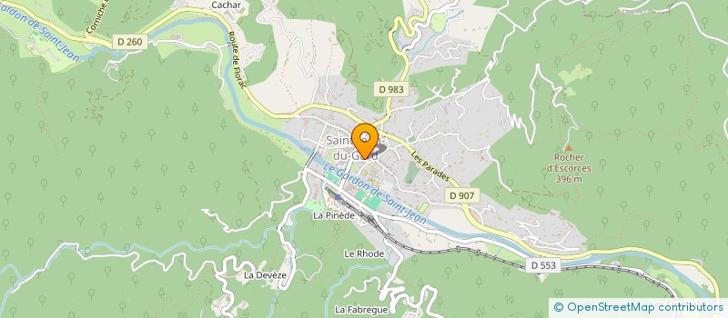 localisation de l'entreprise AU JARDIN DU MUSEE  SAINT-JEAN-DU-GARD