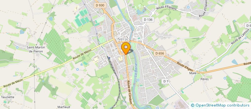 localisation de l'entreprise AU JARDIN DU ROY  NERAC