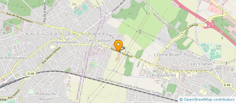 localisation de l'entreprise AU JARDIN ENCHANTE  HERBLAY-SUR-SEINE