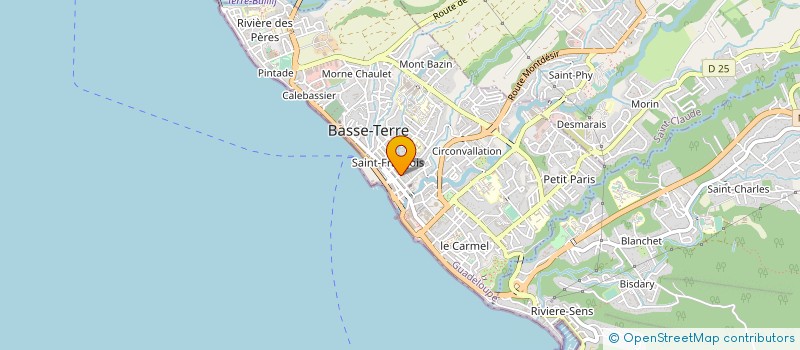 localisation de l'entreprise AU JARDIN FLEURI à BASSE-TERRE