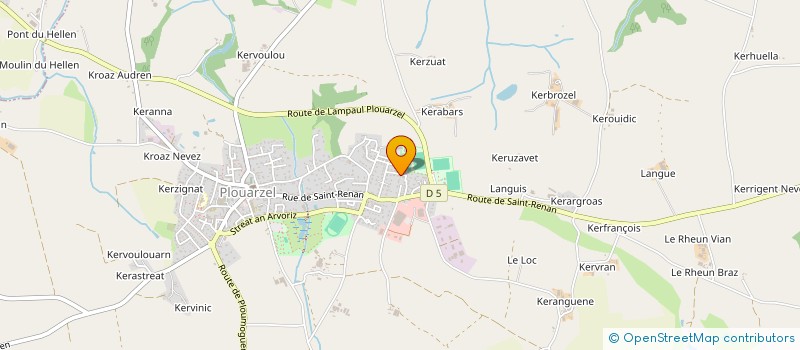 localisation de l'entreprise AU JARDIN FLEURI  PLOUARZEL