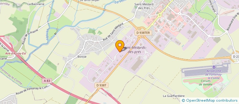 localisation de l'entreprise AU JARDIN SENET à FONTENAY-LE-COMTE