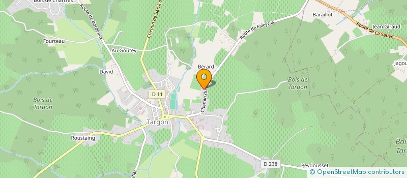 localisation de l'entreprise AU JARDIN SEREIN  TARGON