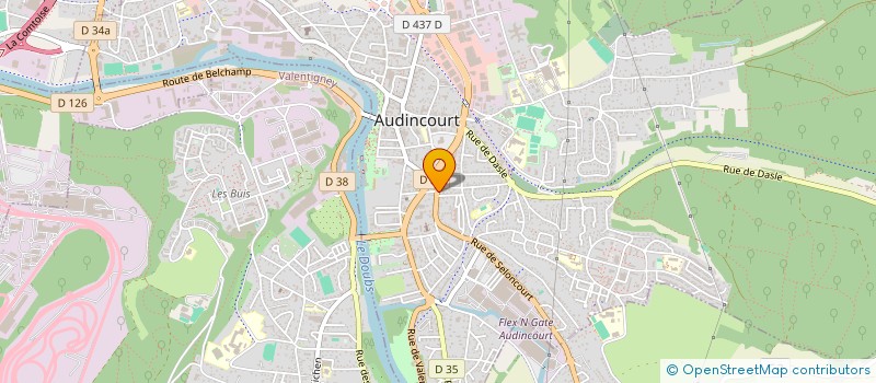 localisation de l'entreprise AU JASMIN à AUDINCOURT