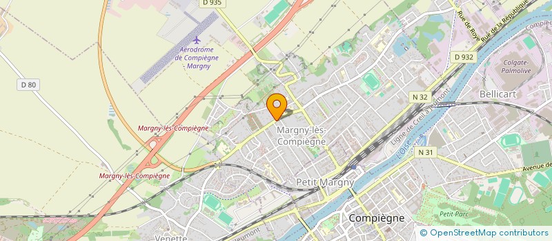 localisation de l'entreprise AU JEU D'ARC à MARGNY-LES-COMPIEGNE