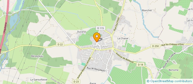 localisation de l'entreprise AU JOUG FLEURI à SAINT-SAVIN