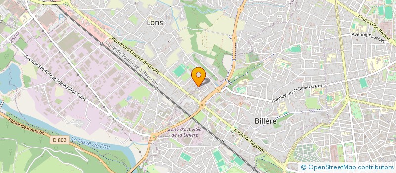 localisation de l'entreprise AU JOUR LE JOUR à LONS