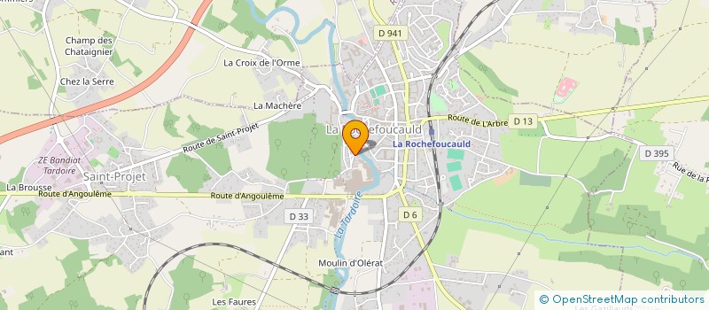 localisation de l'entreprise AU JOUR LE JOUR  LA ROCHEFOUCAULD-EN-ANGOUMOIS