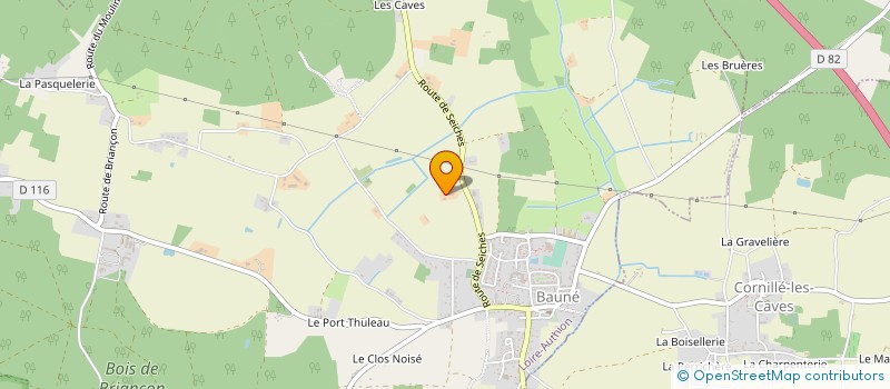 localisation de l'entreprise AU KAWA TORREFACTION  LOIRE-AUTHION