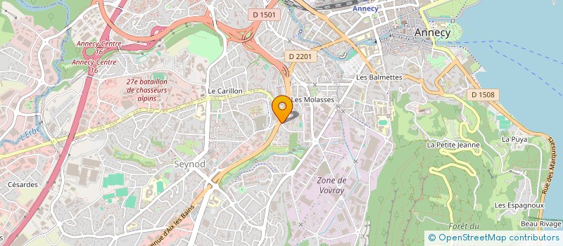 localisation de l'entreprise AU KIOSQUE IMMOBILIER à ANNECY