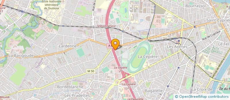 localisation de l'entreprise AU LAGON VERT à TOULOUSE