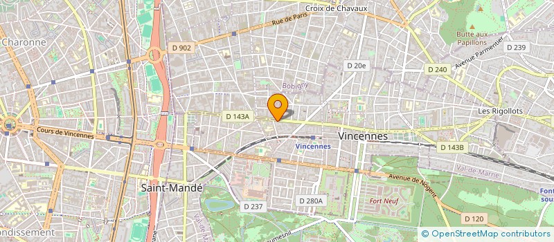 localisation de l'entreprise AU LAGREE CLUB à VINCENNES