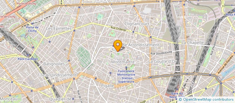 localisation de l'entreprise AU LAPIN AGILE à PARIS