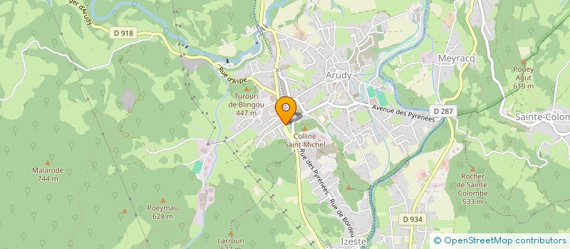 localisation de l'entreprise AU LAVOIR D'ARUDY  ARUDY